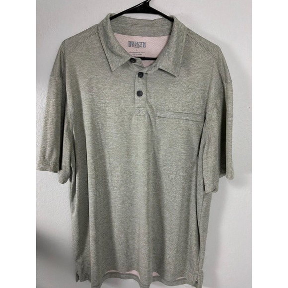 Duluth Trading Co Other - Duluth Trading Co Polo Shirt Men's L Green‎ Performance Pocket Short Sleeve